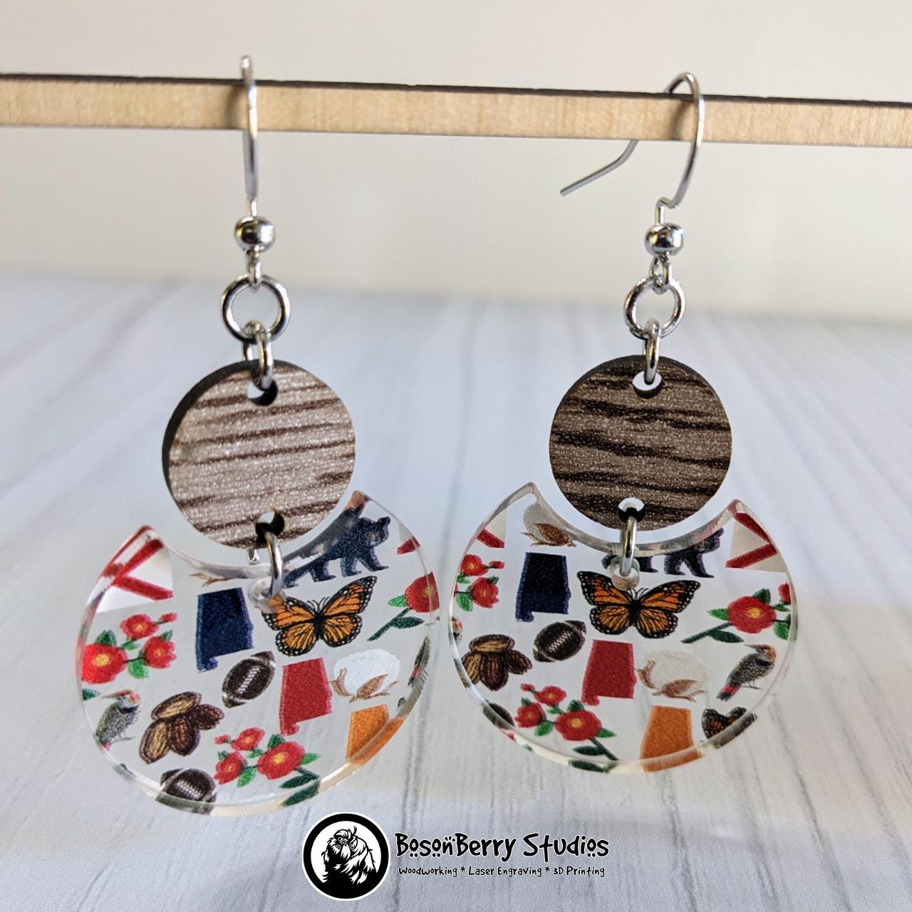 Alabama State Icon Acrylic Earrings\