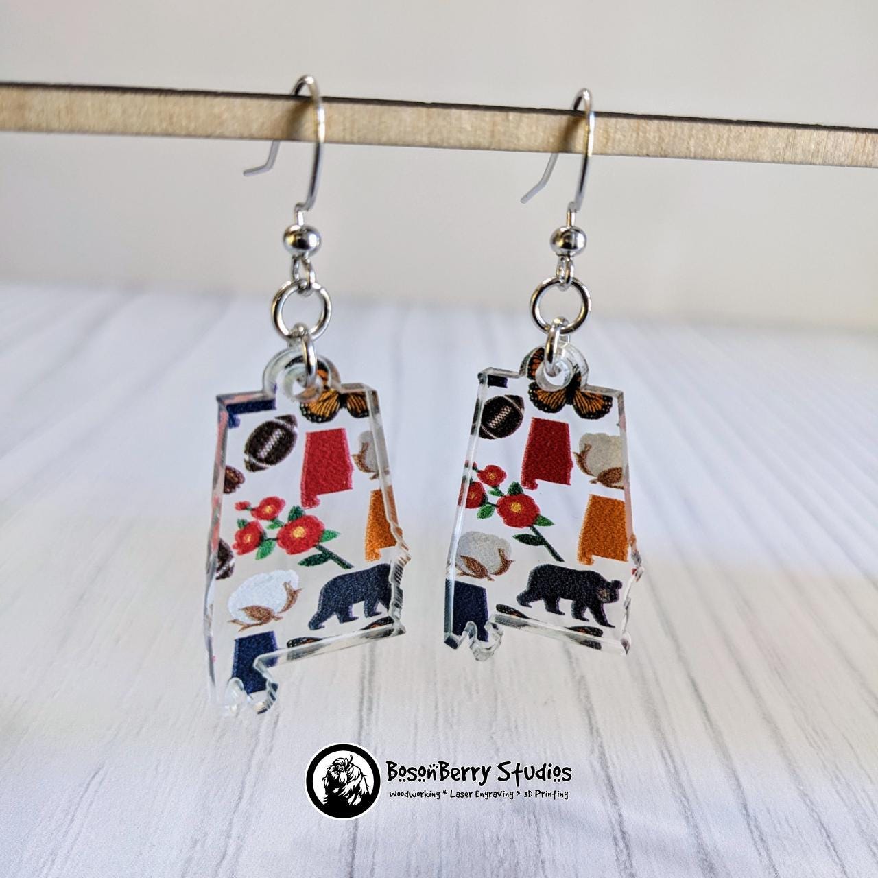 Alabama State Icon Acrylic Earrings\