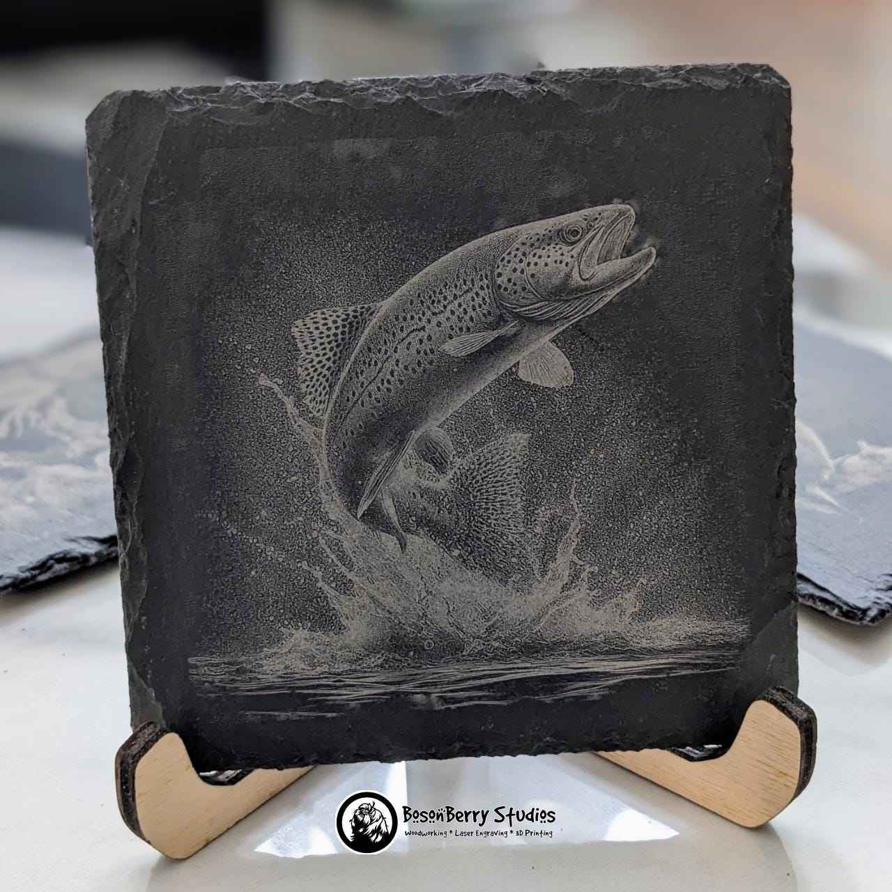 African Animal Coasters - 4-Piece Slate Coaster Set