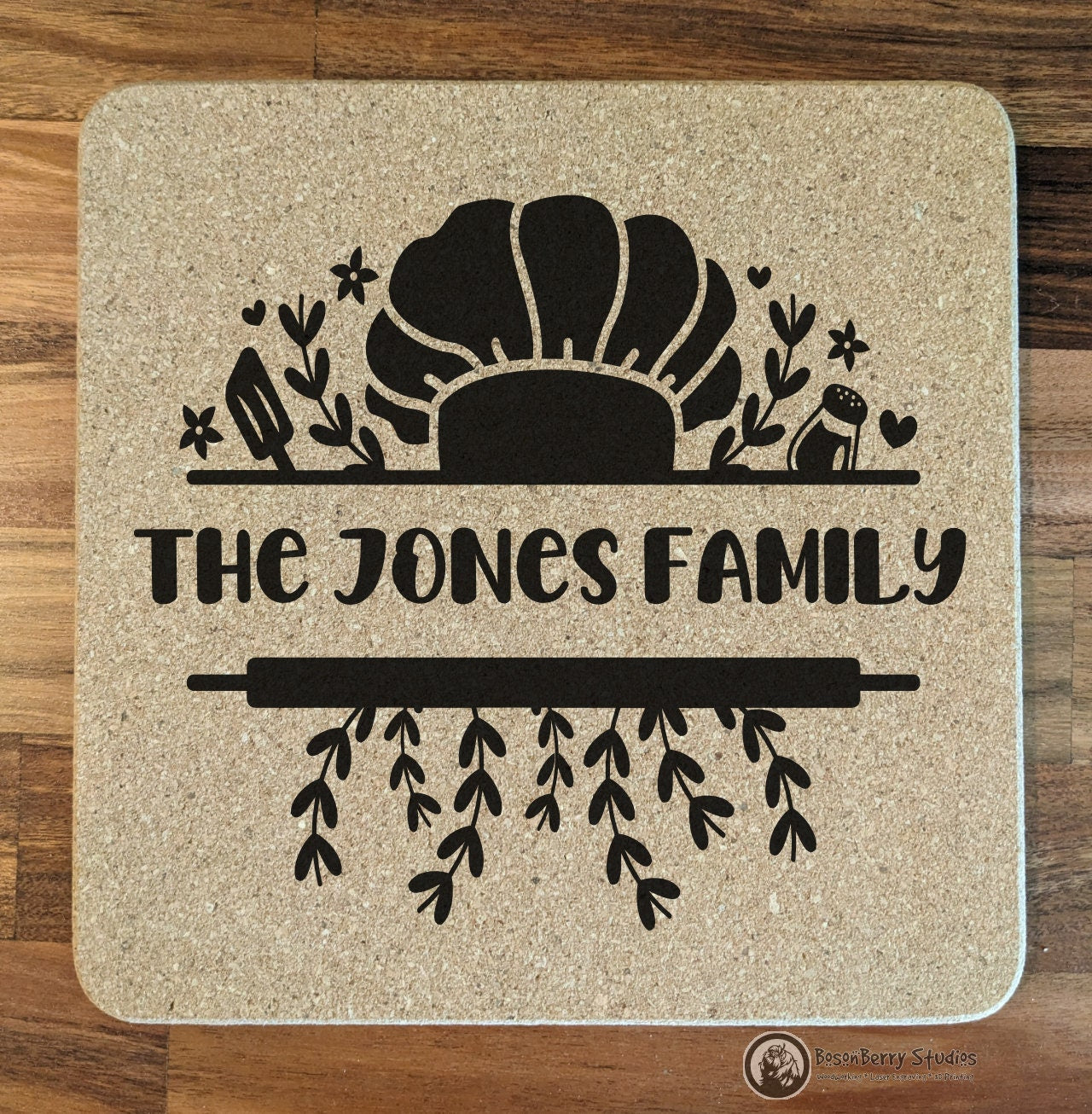 Personalized Cork Trivets | Kitchen Décor | Home | Gifts | Laser Engraved