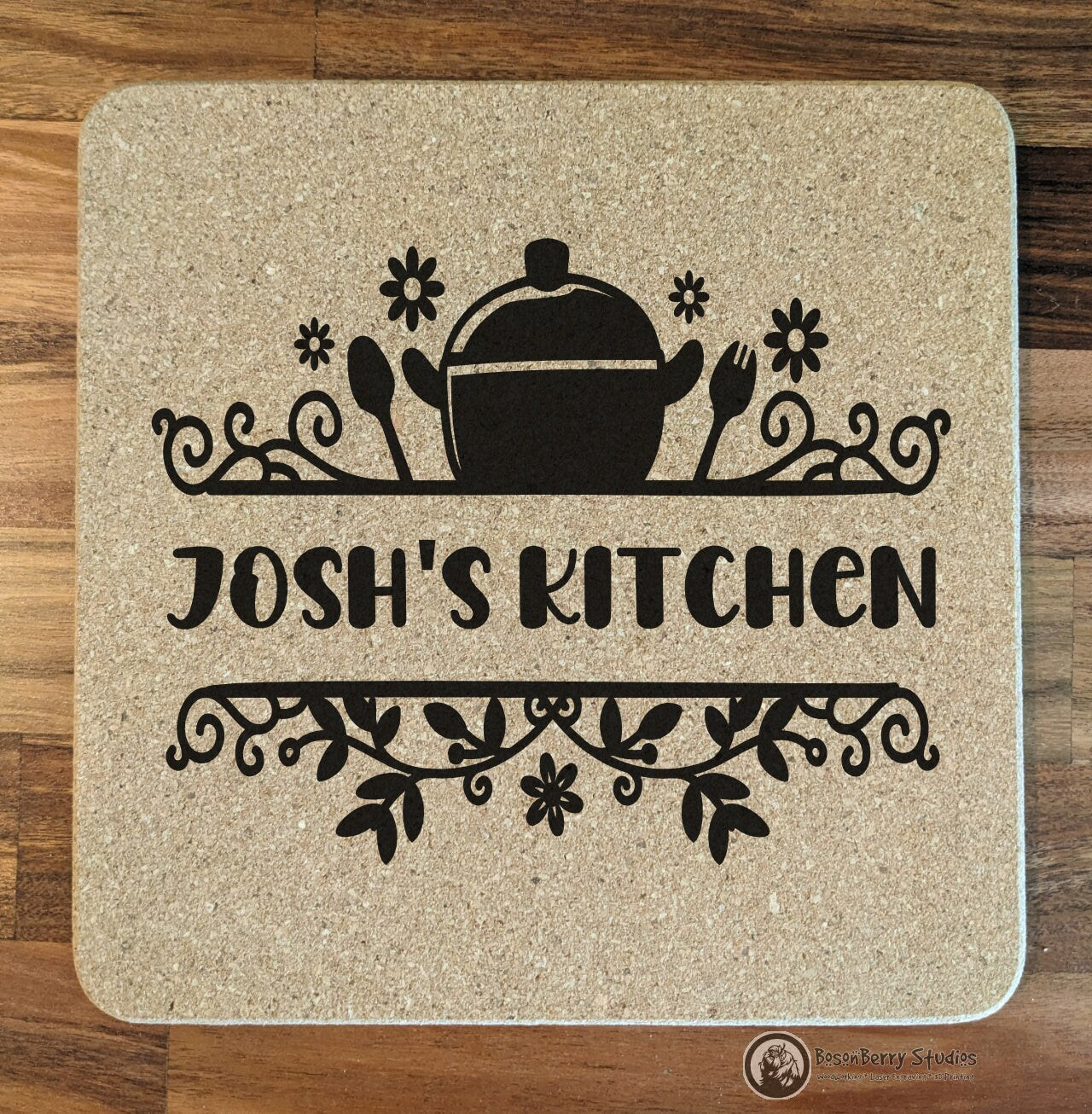 Personalized Cork Trivets | Kitchen Décor | Home | Gifts | Laser Engraved
