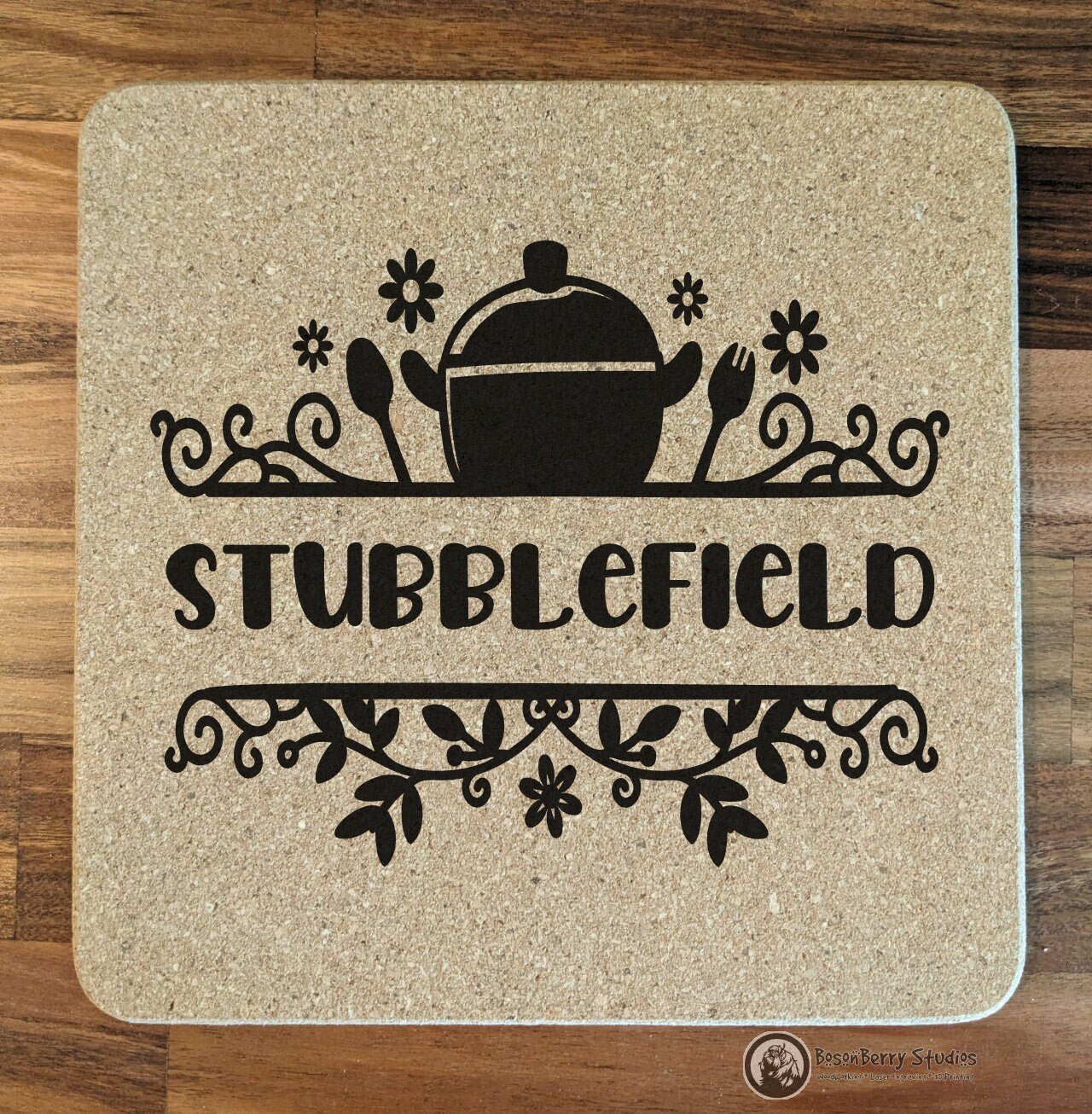 Personalized Cork Trivets | Kitchen Décor | Home | Gifts | Laser Engraved