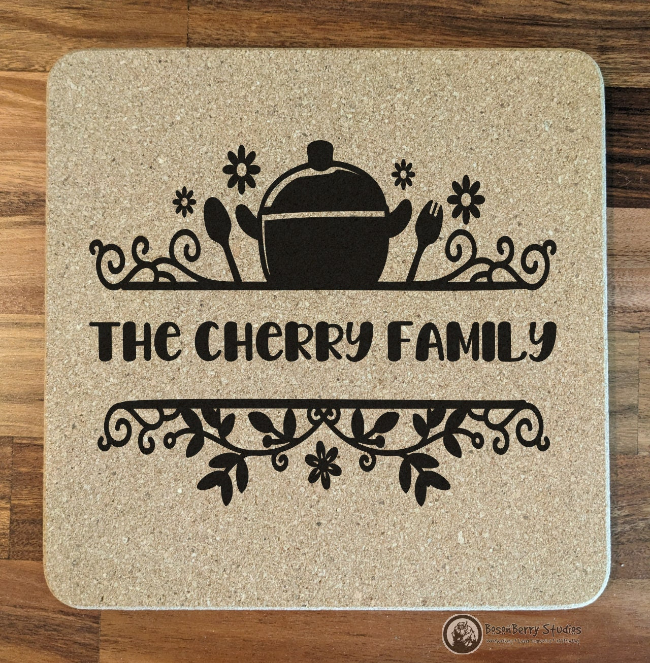 Personalized Cork Trivets | Kitchen Décor | Home | Gifts | Laser Engraved