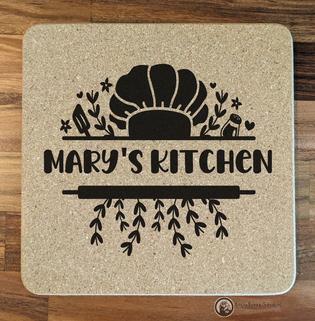 Personalized Cork Trivets | Kitchen Décor | Home | Gifts | Laser Engraved