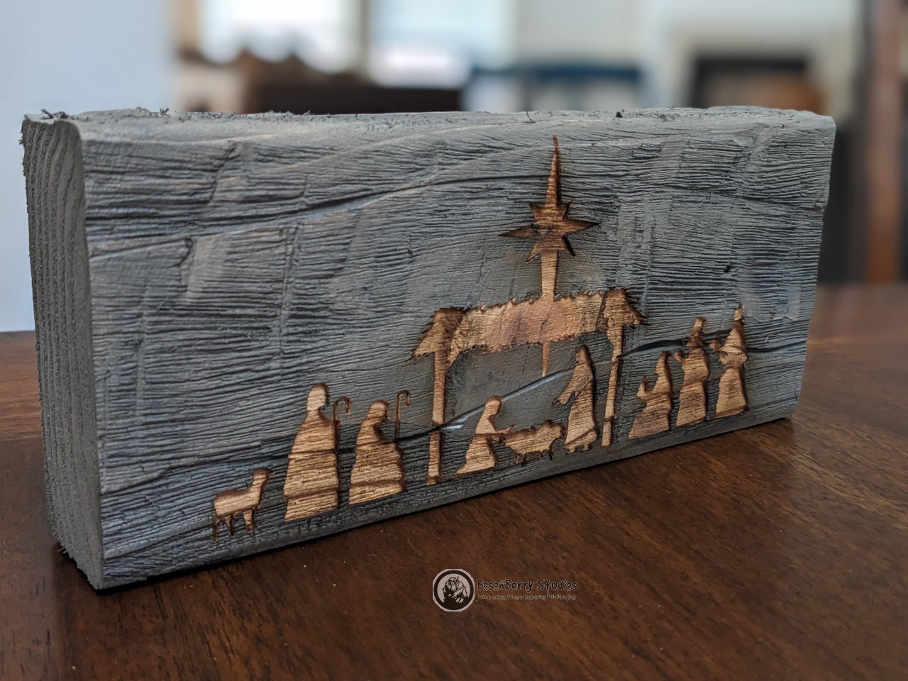 Laser Engraved Nativity | Christmas | Home Decor | Gift