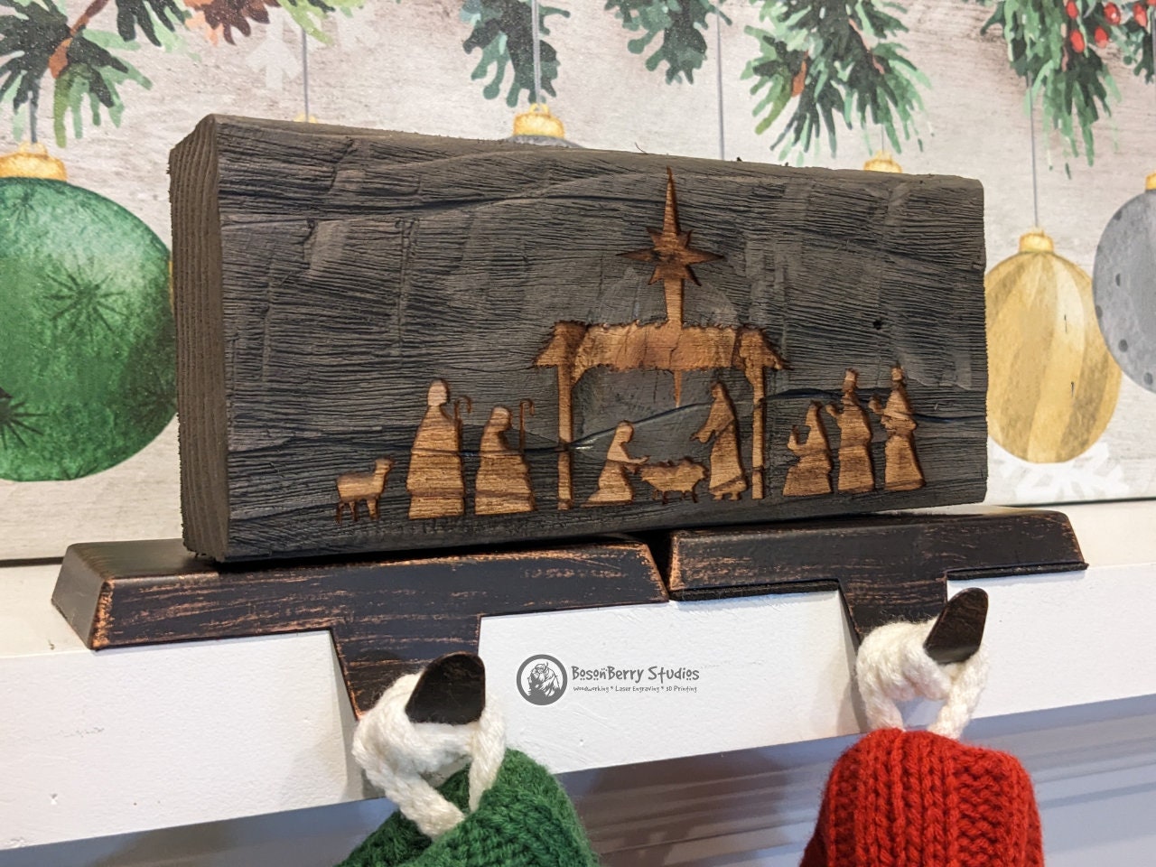 Laser Engraved Nativity | Christmas | Home Decor | Gift