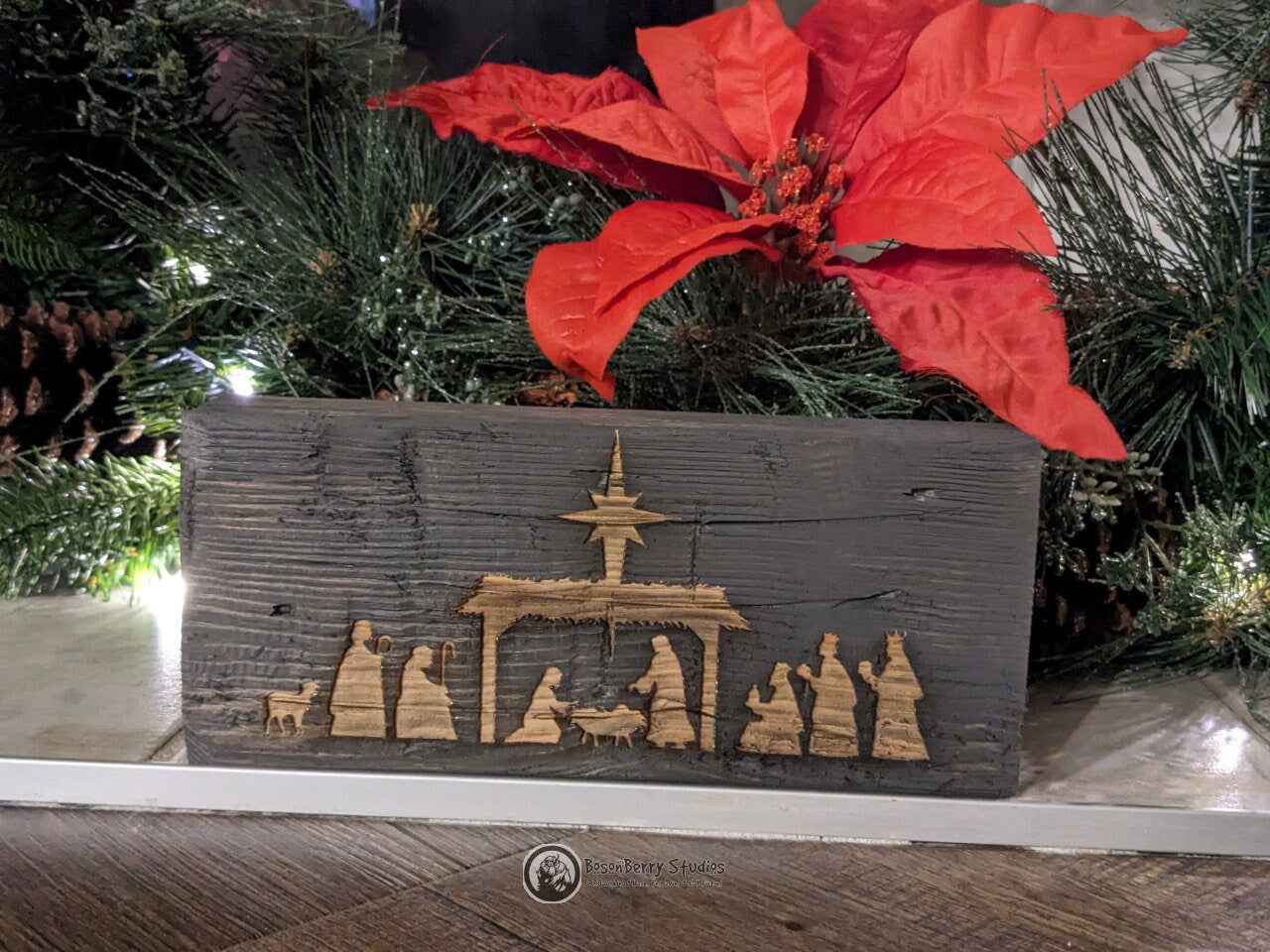 Laser Engraved Nativity