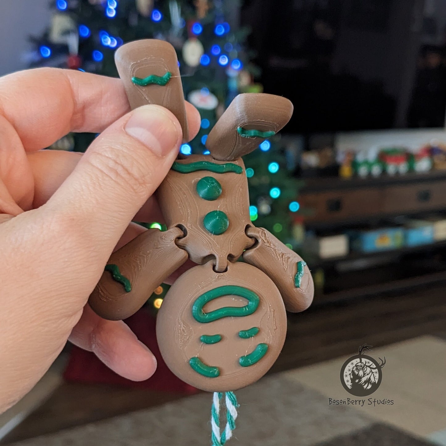 Gingerbread Men Ornaments | Flexi Factory | 3D printed Christmas Ornament