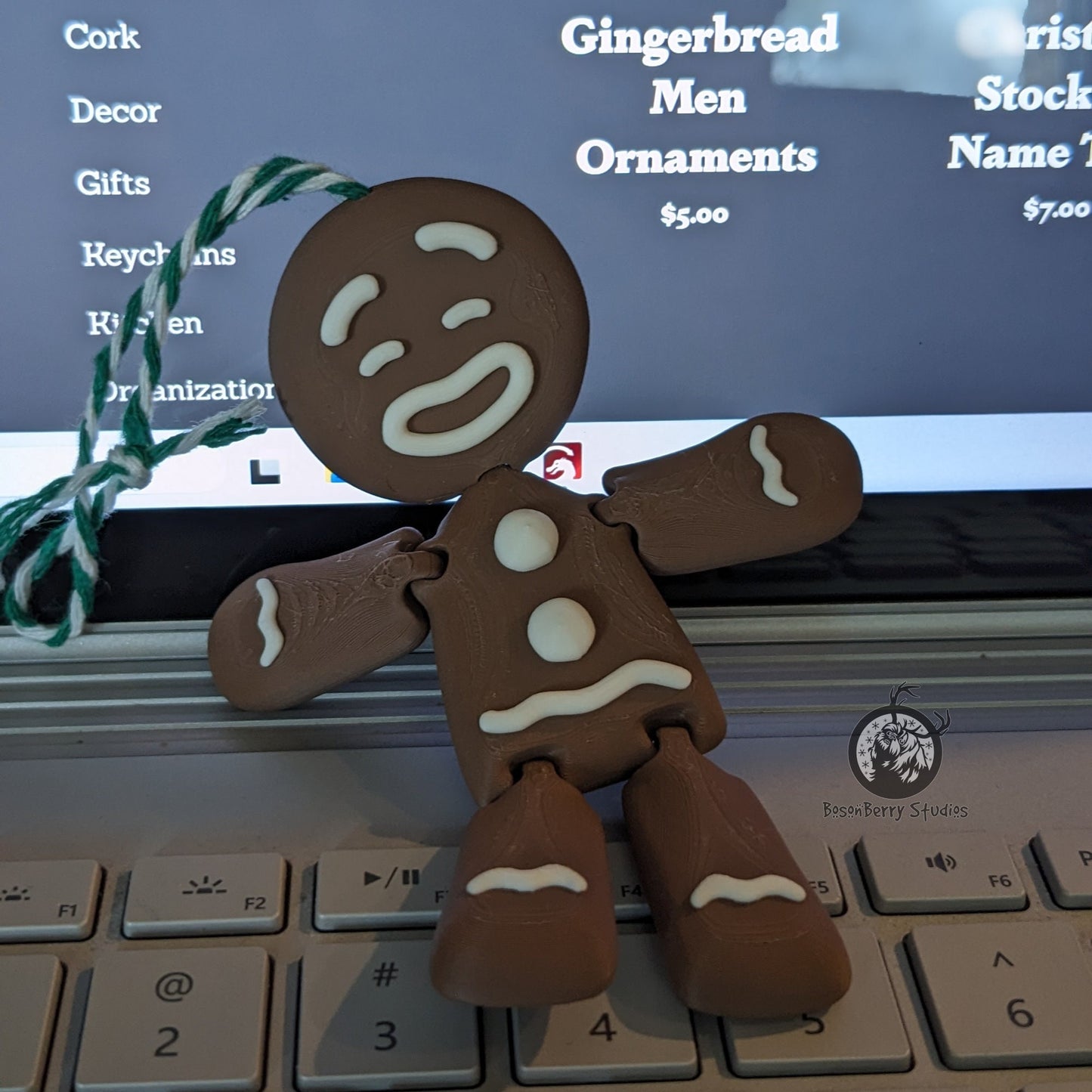 Gingerbread Men Ornaments | Flexi Factory | 3D printed Christmas Ornament