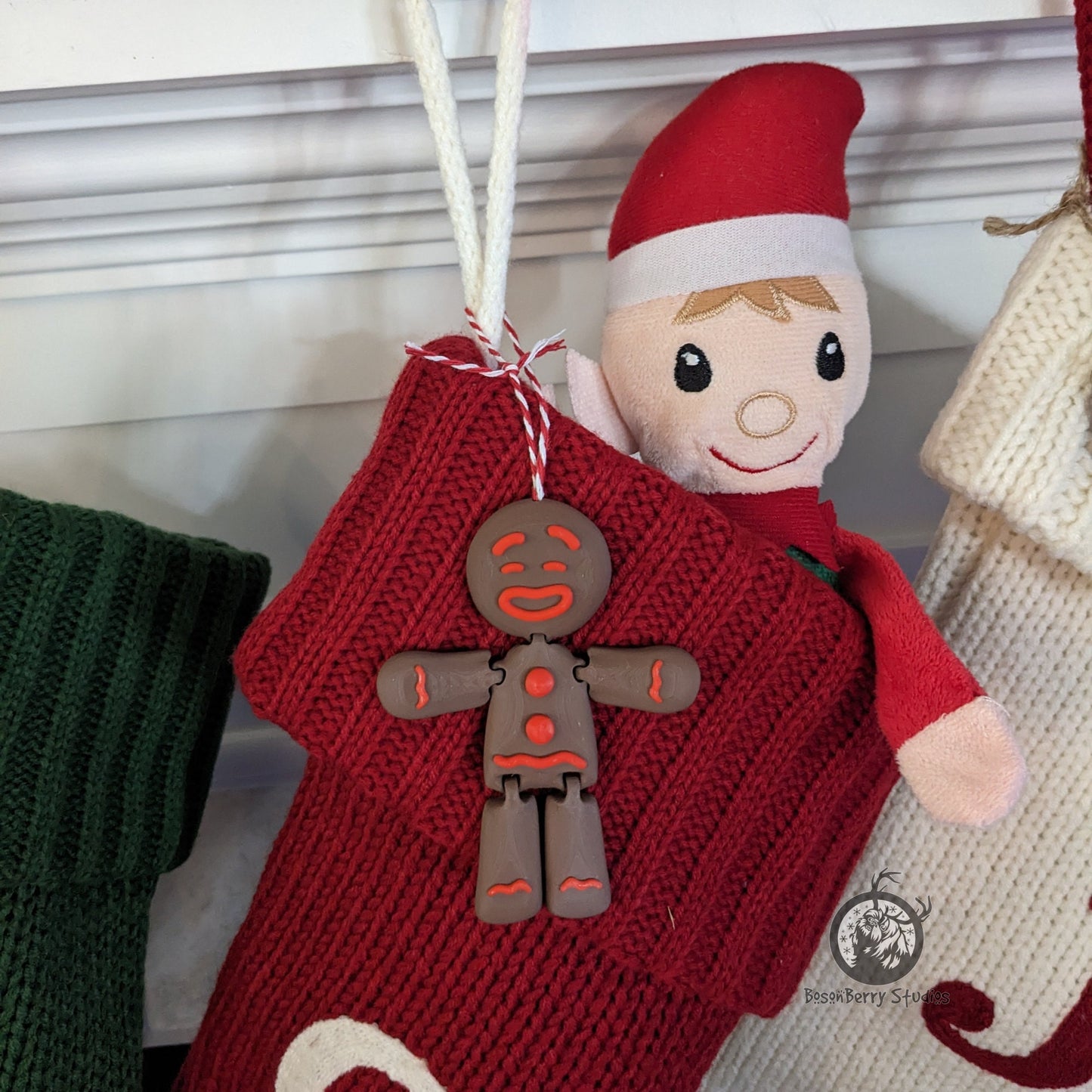 Gingerbread Men Ornaments | Flexi Factory | 3D printed Christmas Ornament
