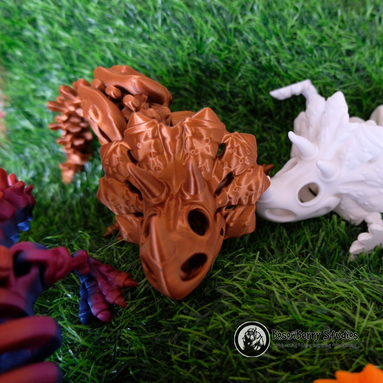 Skeleton Triceratops 3D Printed Dinosaurs | Flexi Factory | Décor | Home | Gifts