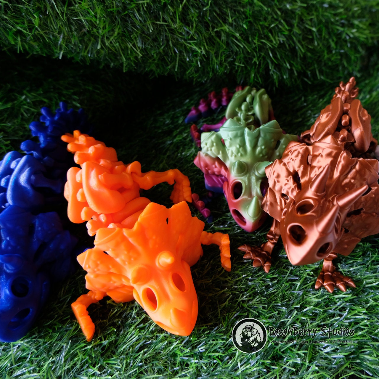 Skeleton Triceratops 3D Printed Dinosaurs | Flexi Factory | Décor | Home | Gifts
