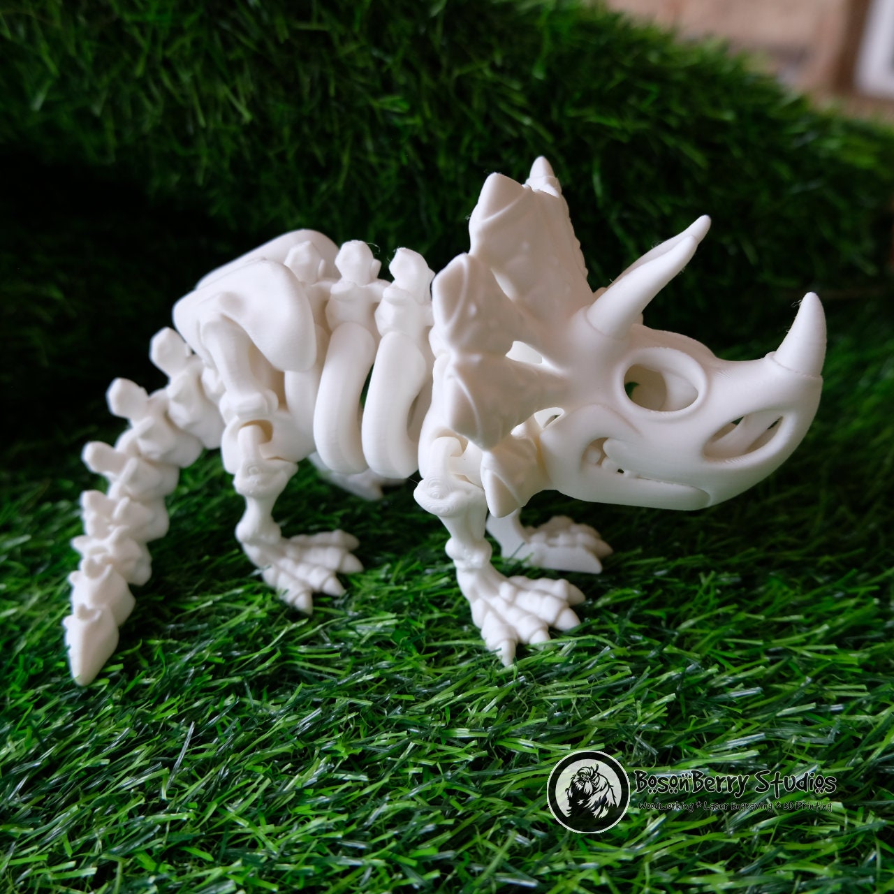 Skeleton Triceratops 3D Printed Dinosaurs | Flexi Factory | Décor | Home | Gifts