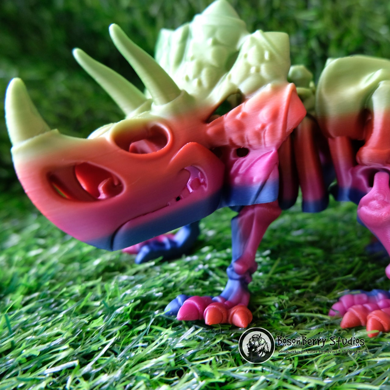 Skeleton Triceratops 3D Printed Dinosaurs | Flexi Factory | Décor | Home | Gifts