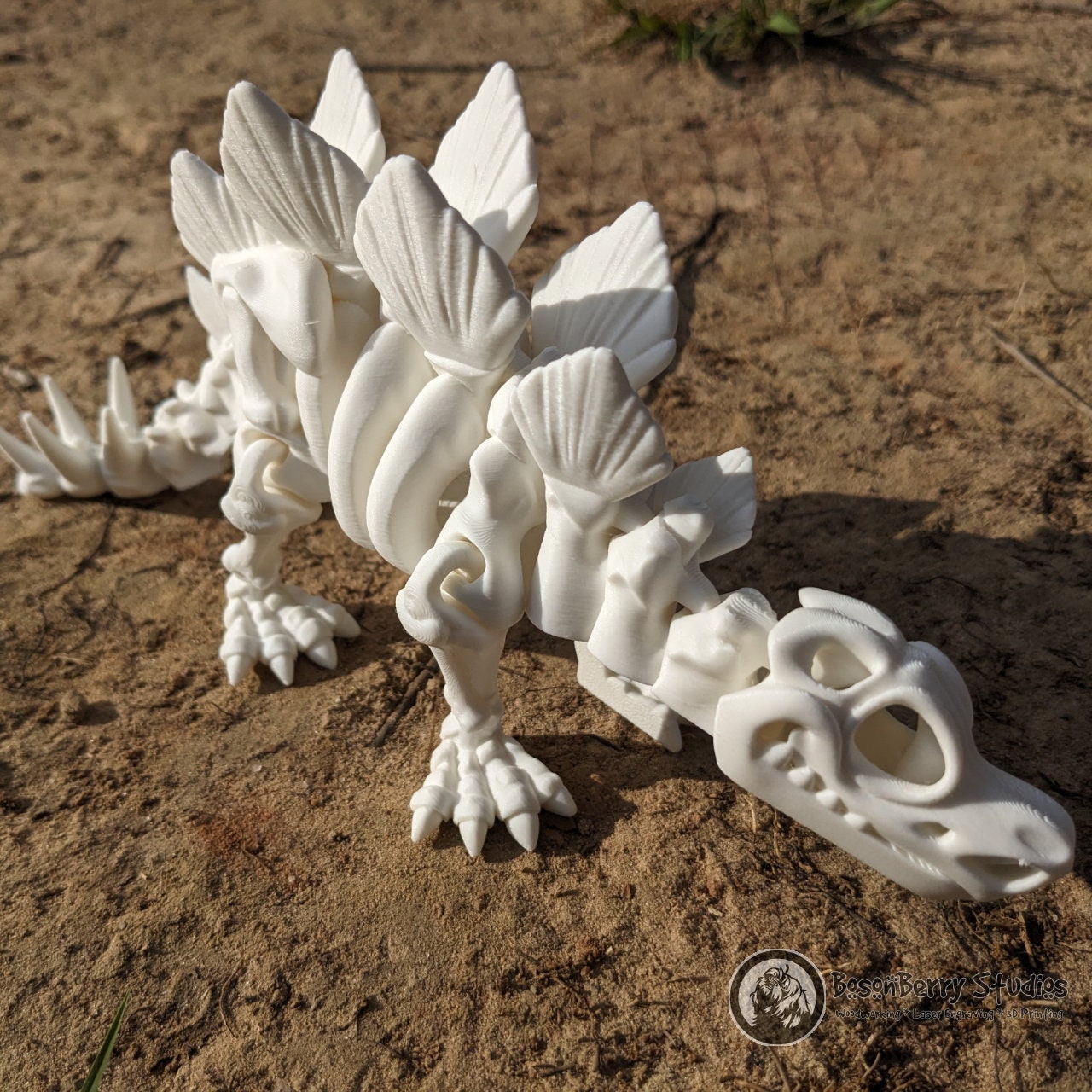 Skeleton Stegosaurus 3D Printed Dinosaurs | Flexi Factory | Décor | Home | Gifts