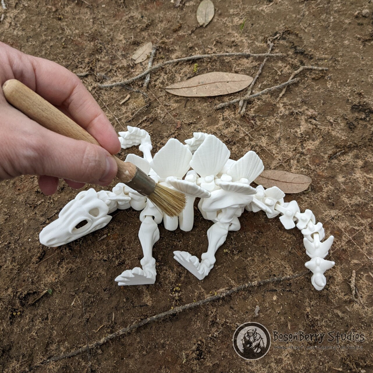 Skeleton Stegosaurus 3D Printed Dinosaurs | Flexi Factory | Décor | Home | Gifts