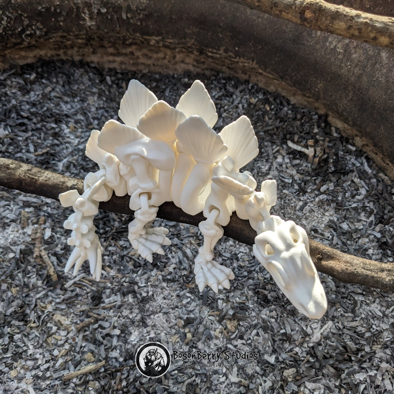 Skeleton Stegosaurus 3D Printed Dinosaurs | Flexi Factory | Décor | Home | Gifts