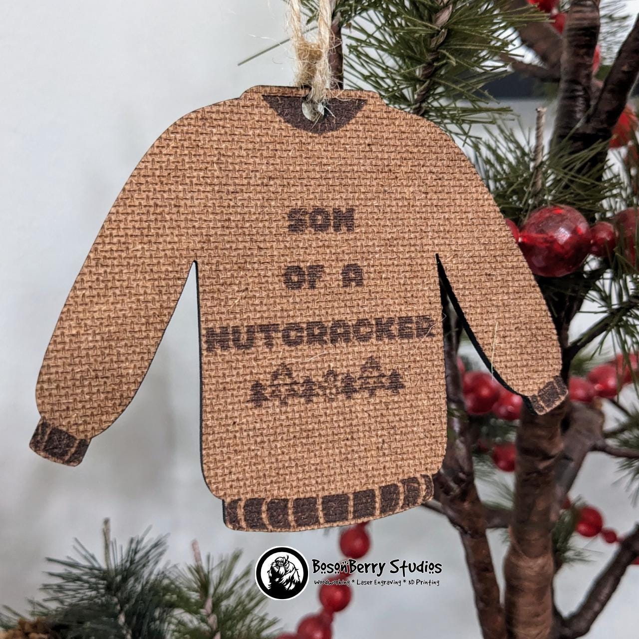 Ugly Sweater Christmas Movie Quote Ornaments | Christmas Décor | Holiday Gift | Funny