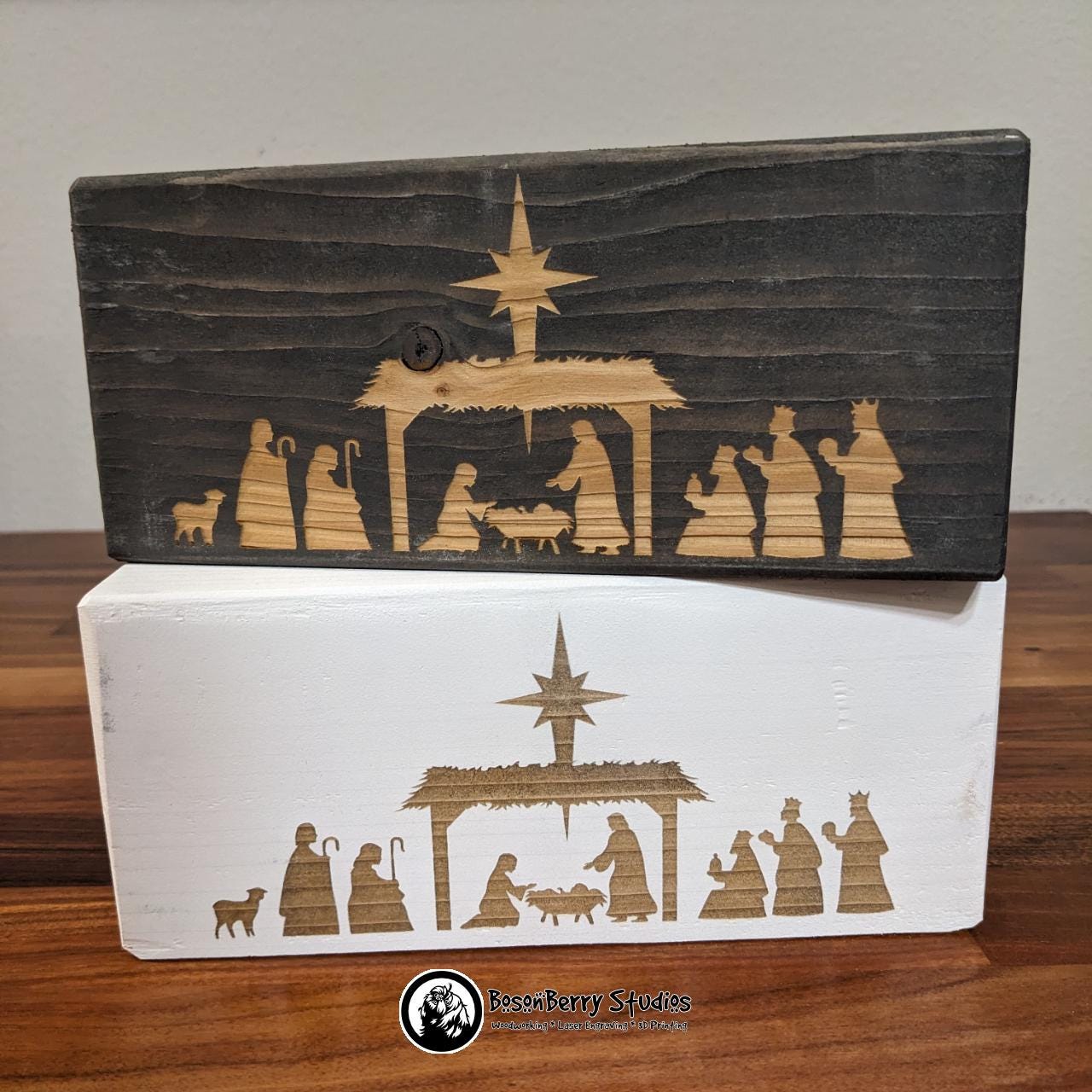 Laser Engraved Nativity | Christmas | Home Decor | Gift