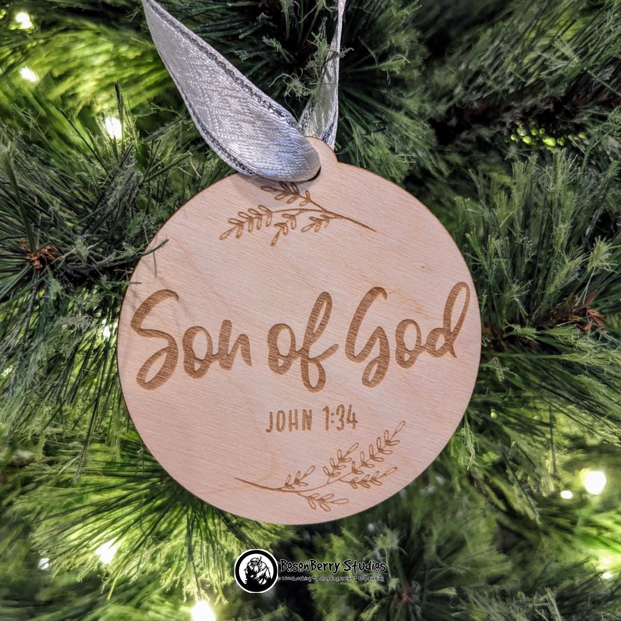 Names of Jesus Advent Christmas Ornaments (Set of 25) | Décor Holiday Gift | Christian | Religious | Seasonal Scripture Tree Decoration