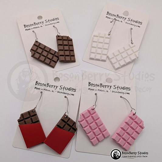 Chocolate Bar Earrings
