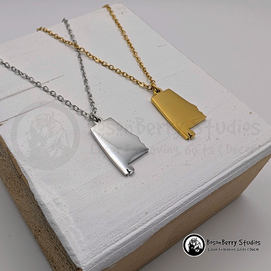 Alabama Pendant Necklace with Personalized Engraving