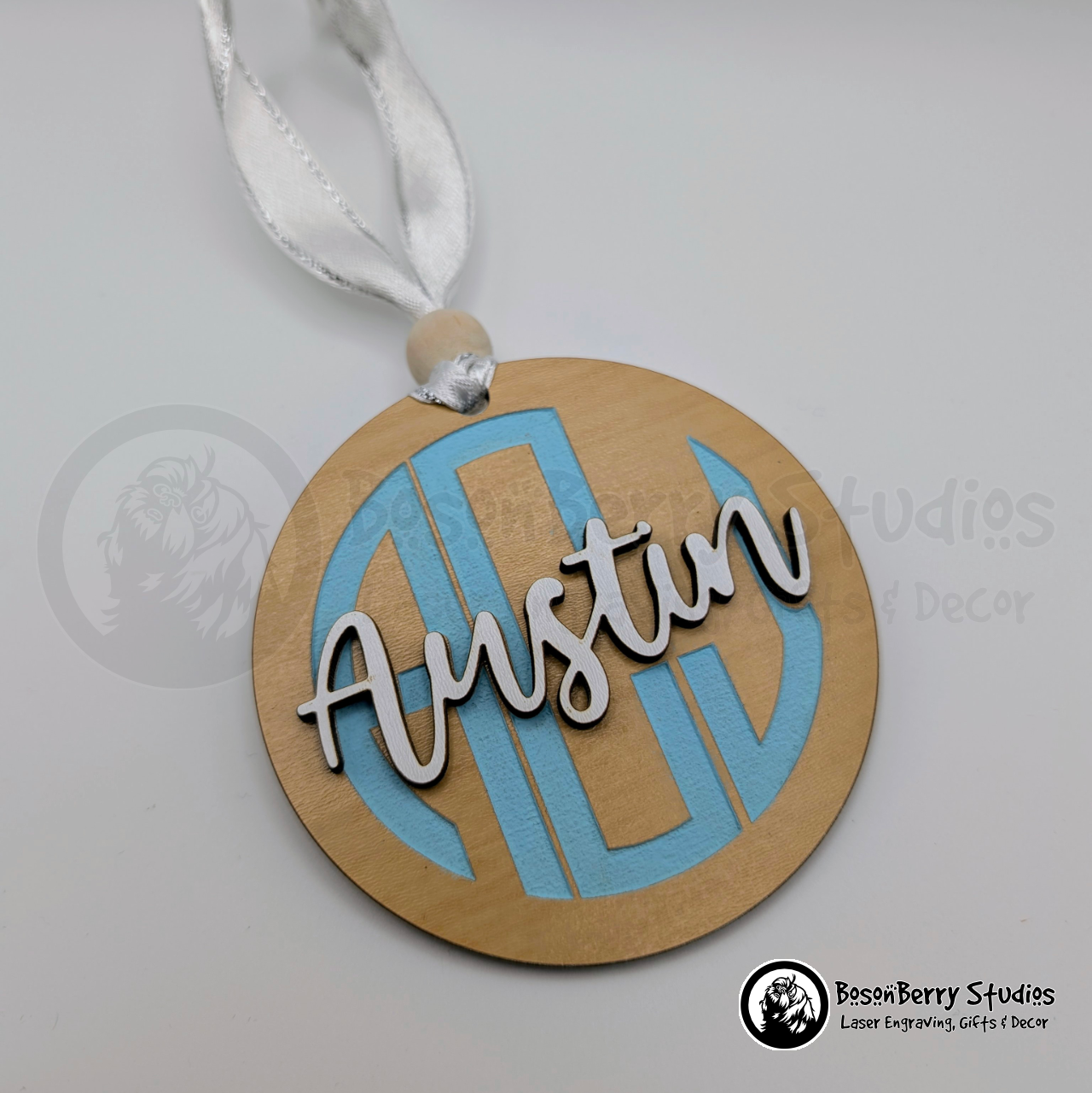 Baby Monogram Christmas Ornaments