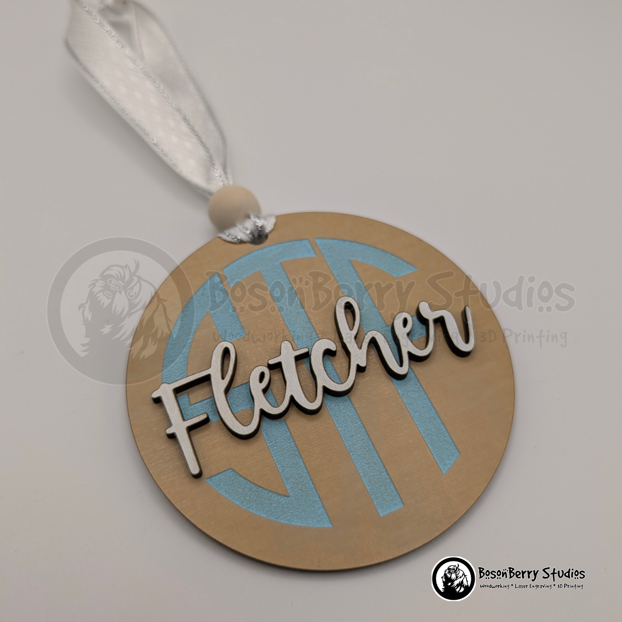 Baby Monogram Christmas Ornaments