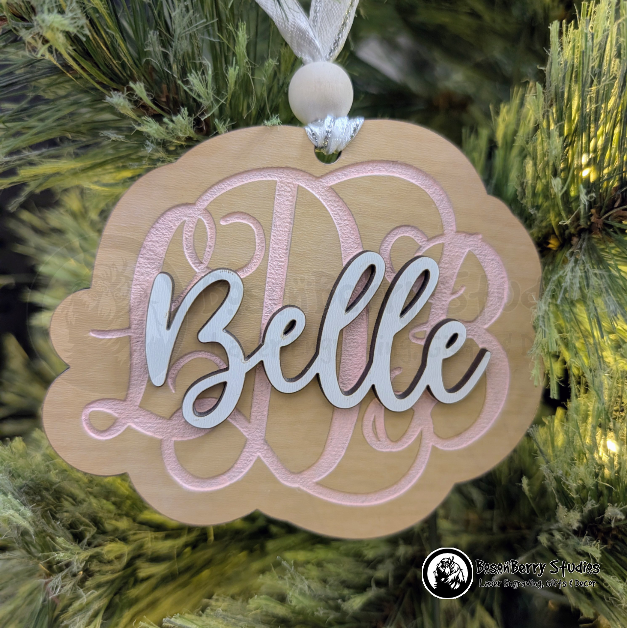 Baby Monogram Christmas Ornaments