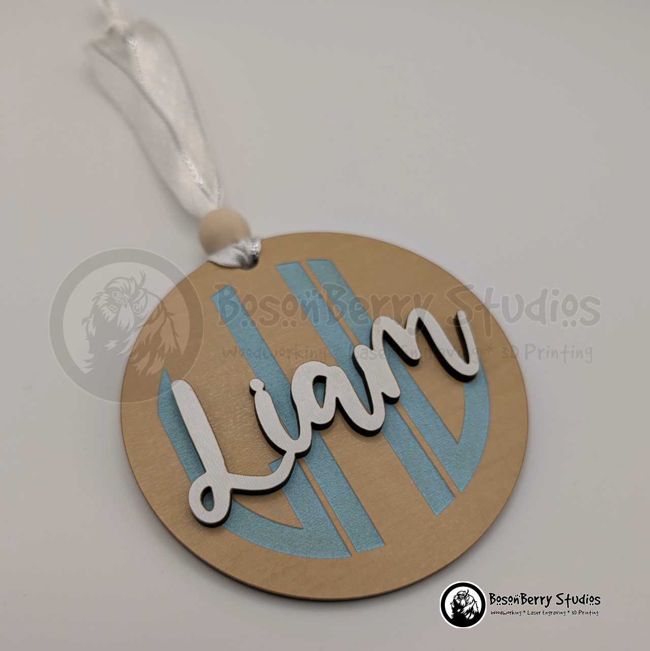 Baby Monogram Christmas Ornaments