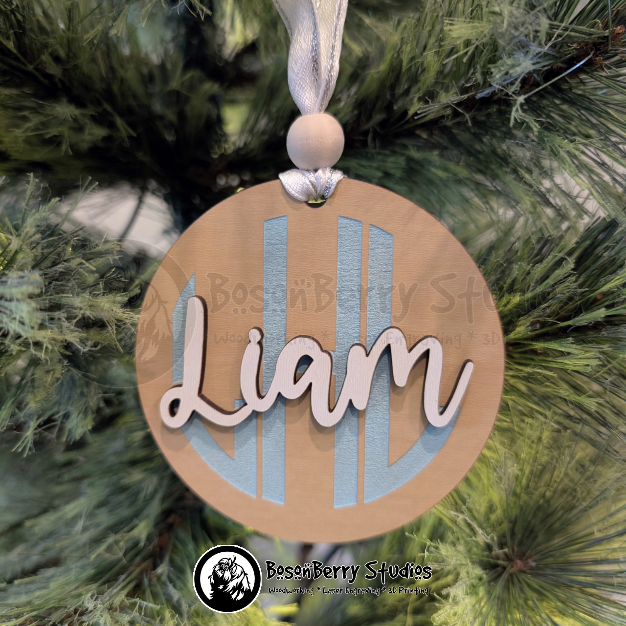 Baby Monogram Christmas Ornaments