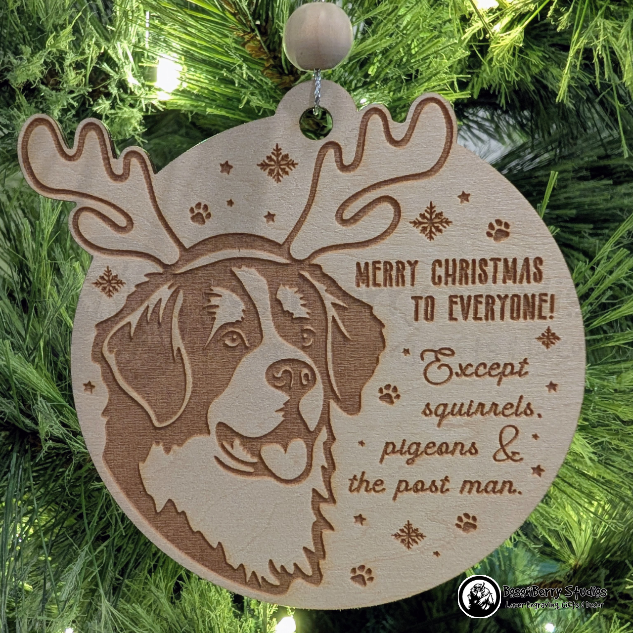 Funny Dog Breed Christmas Ornaments