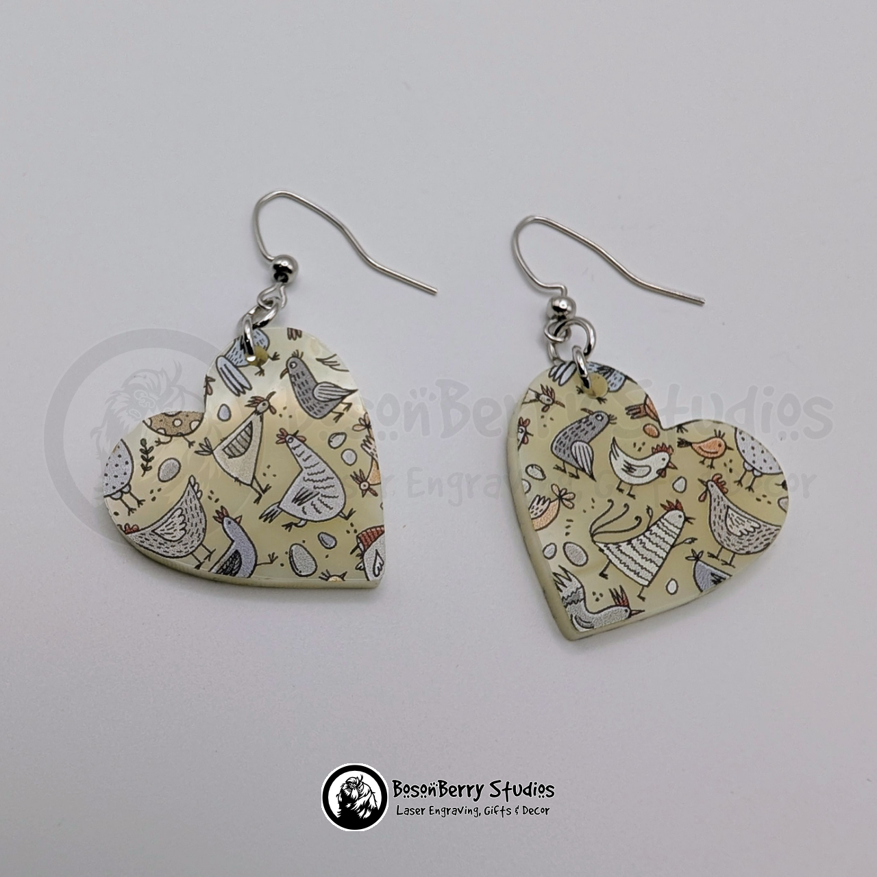 Cartoon Chickens Acrylic Earrings
