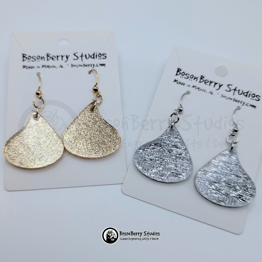 Wrapped Chocolate Drop Acrylic Earrings