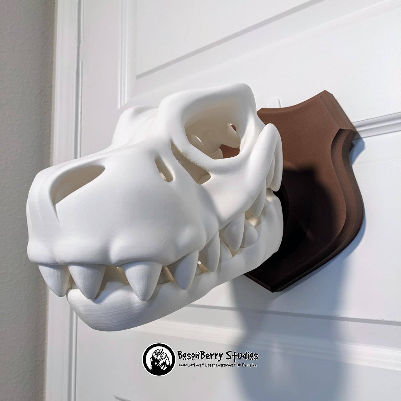 Mounted T-Rex Skull 3D Print