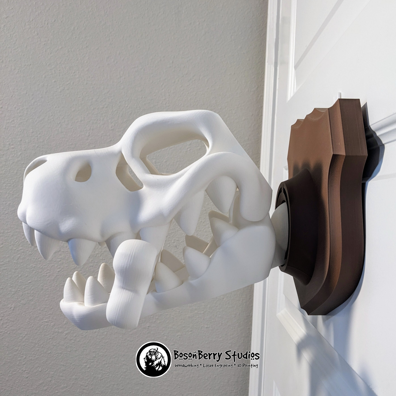 Mounted T-Rex Skull 3D Print