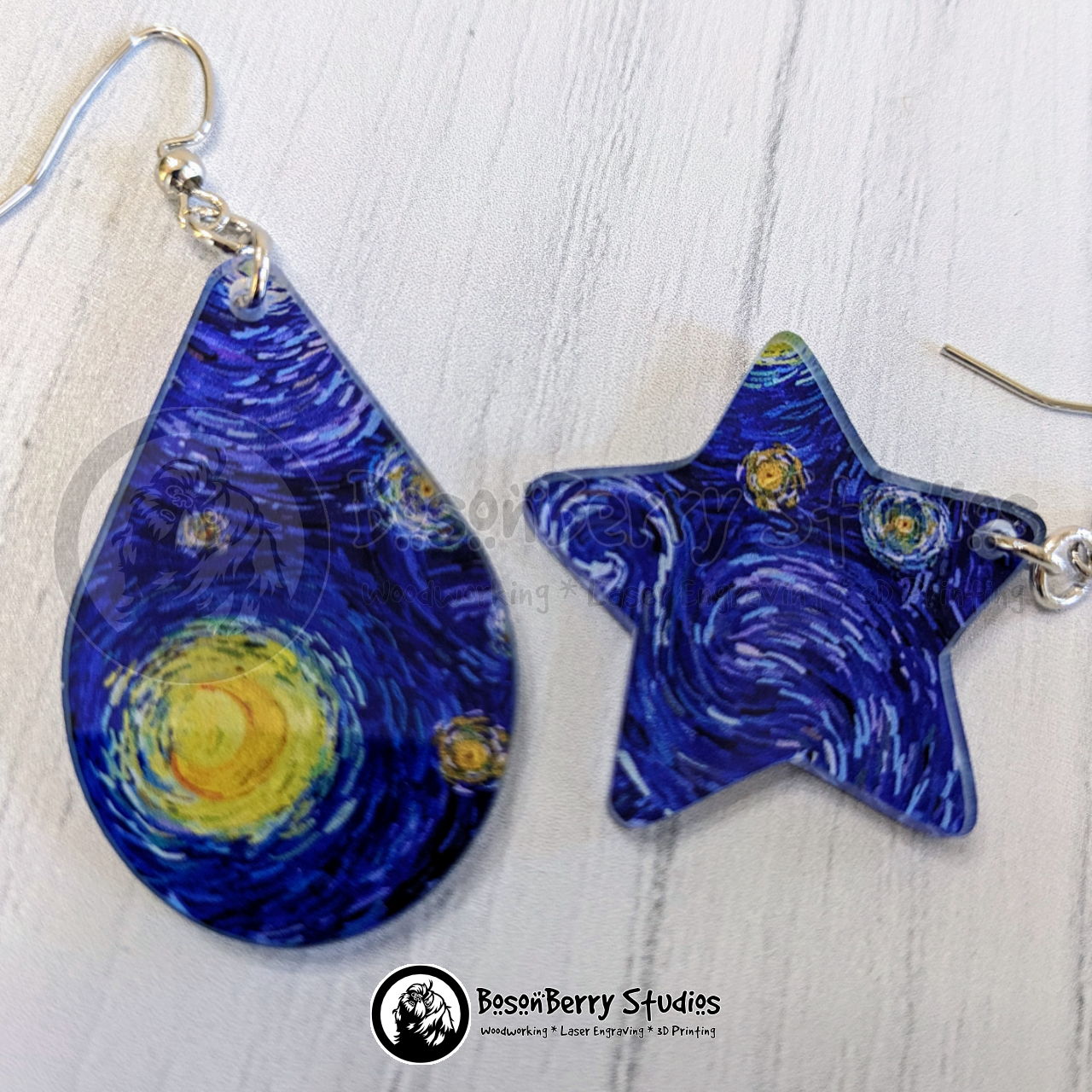 Starry Night Acrylic Earrings