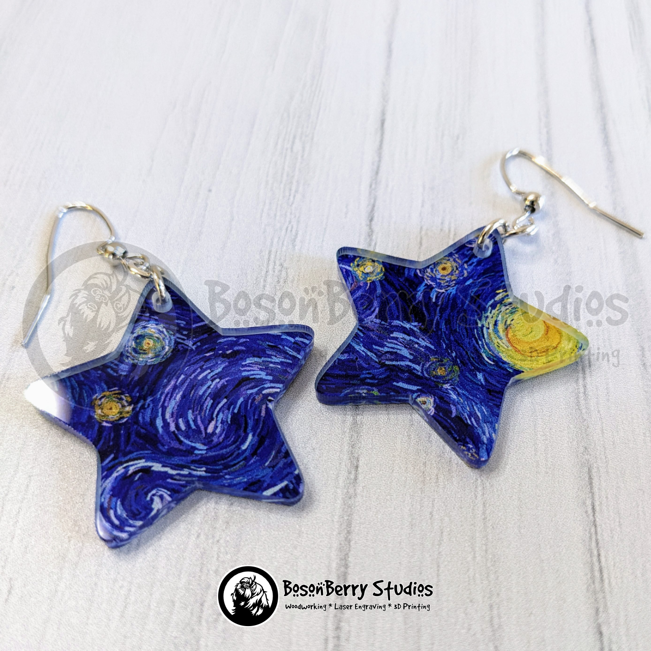Starry Night Acrylic Earrings