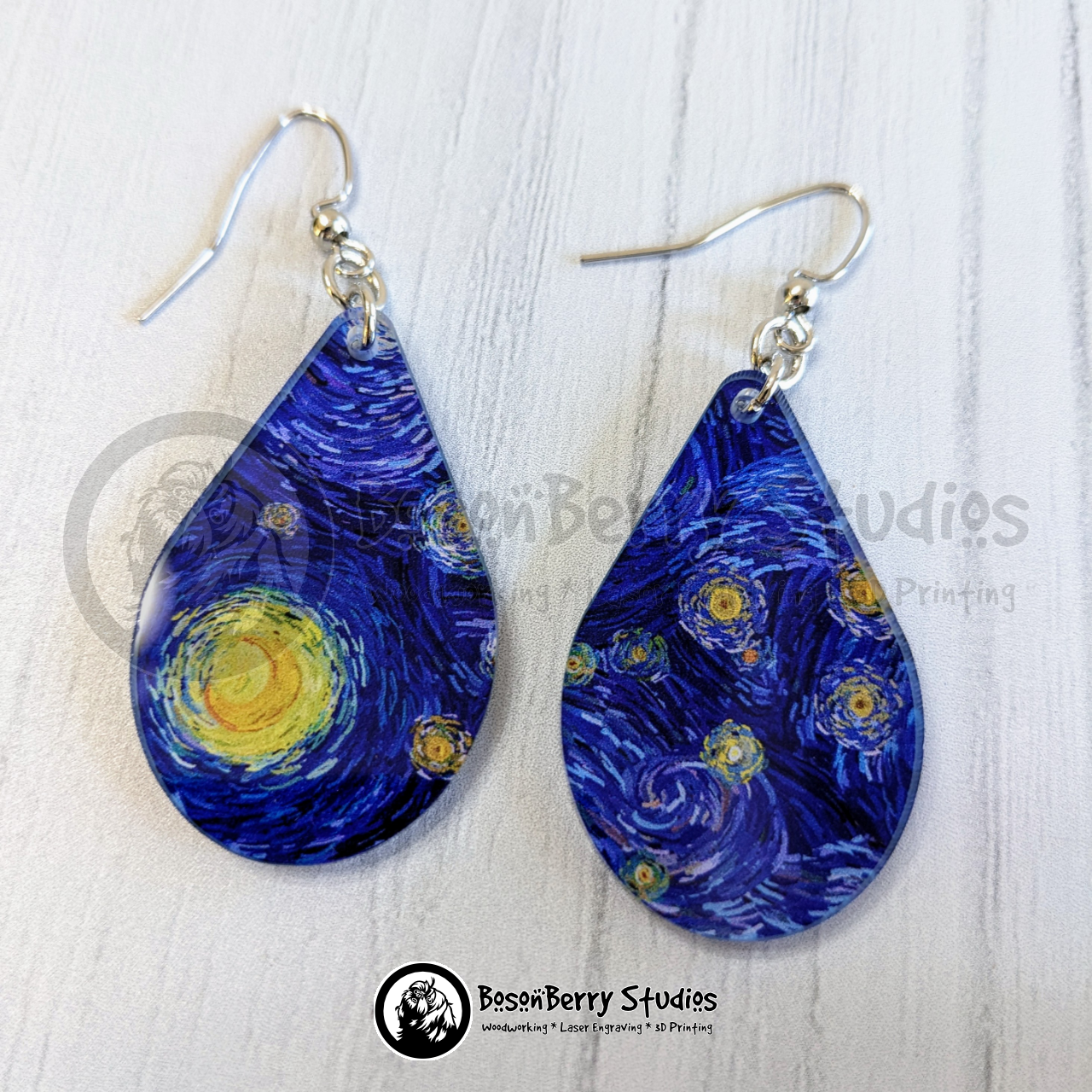Starry Night Acrylic Earrings