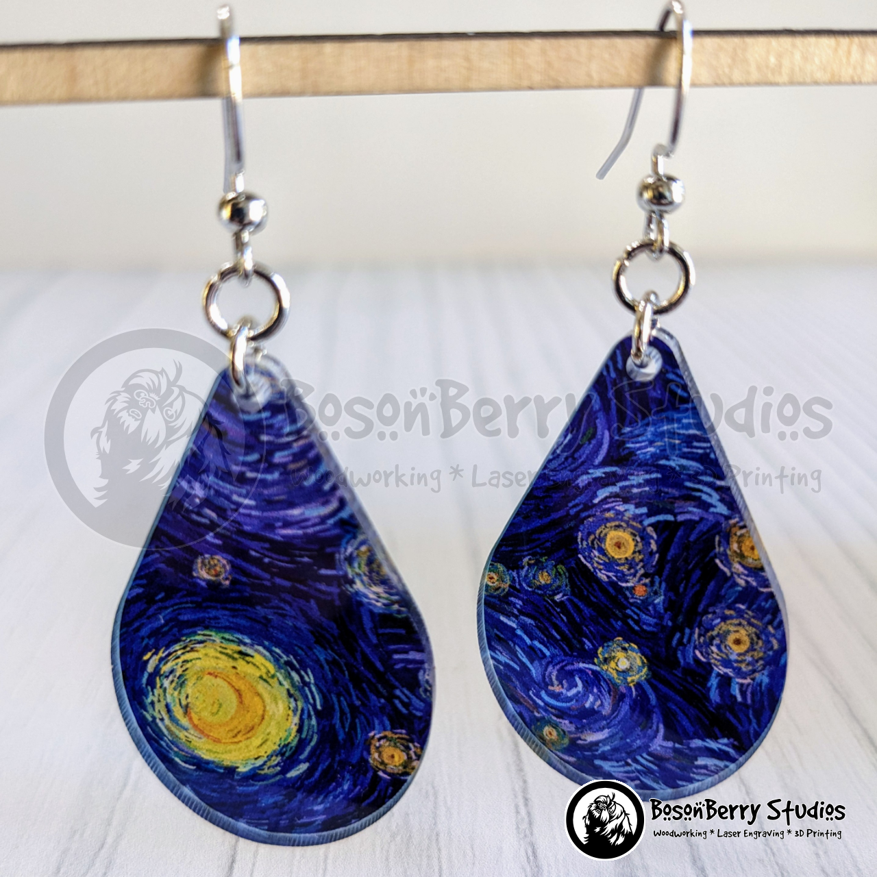 Starry Night Acrylic Earrings