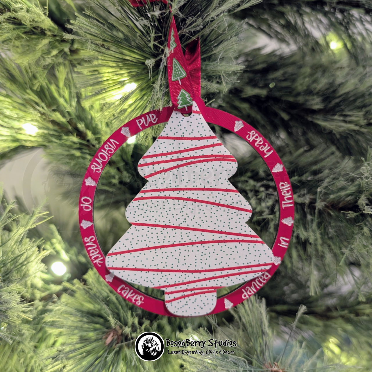 Visions of Snack Cakes Christmas Ornament