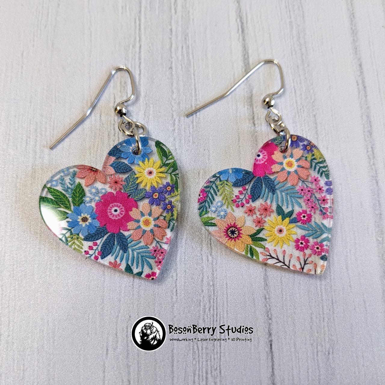 Floral Garden Acrylic Earrings