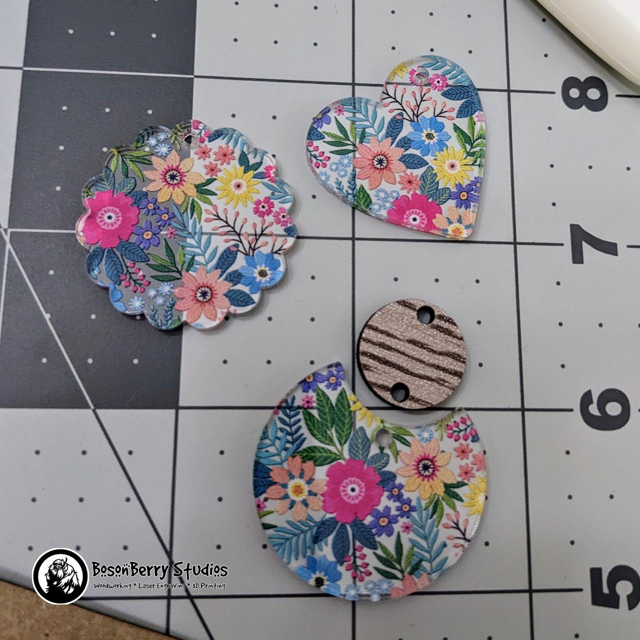 Floral Garden Acrylic Earrings