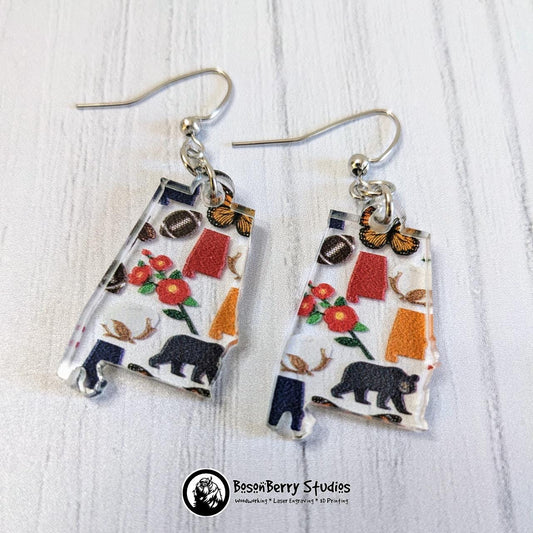 Alabama State Icon Acrylic Earrings\