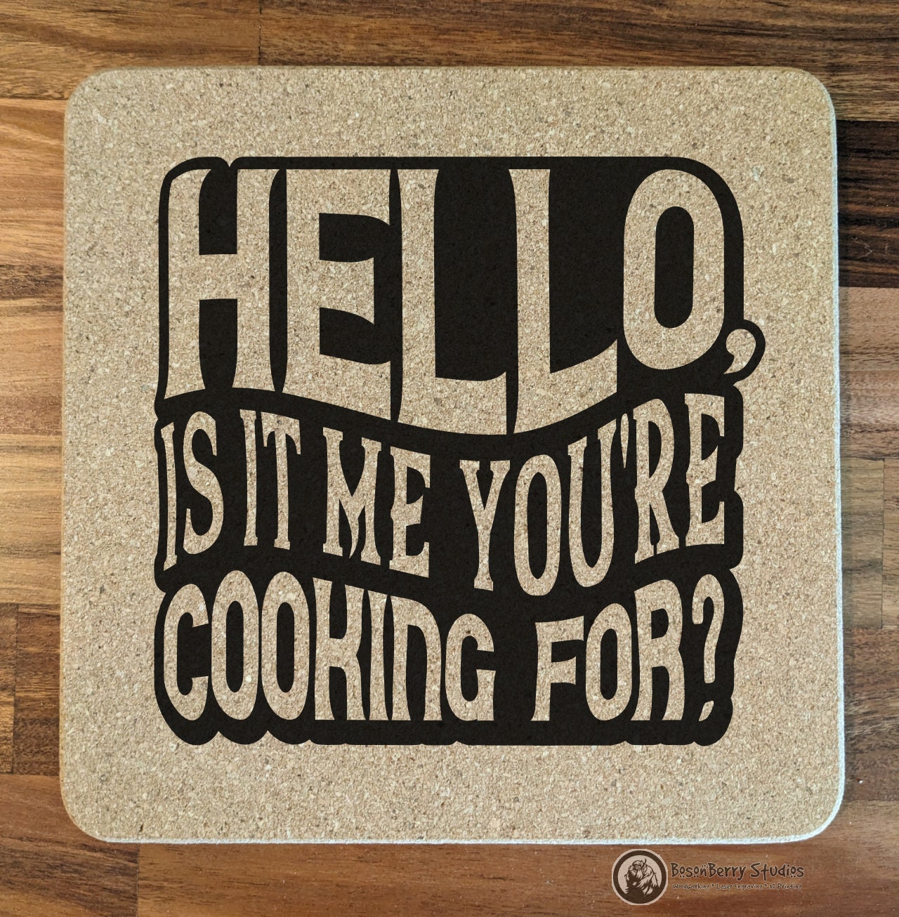Funny Kitchen Cork Trivets | Kitchen Décor | Home | Gifts | Laser Engraved