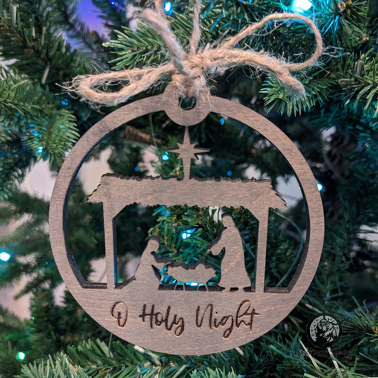 Nativity O Holy Night Christmas Ornament 