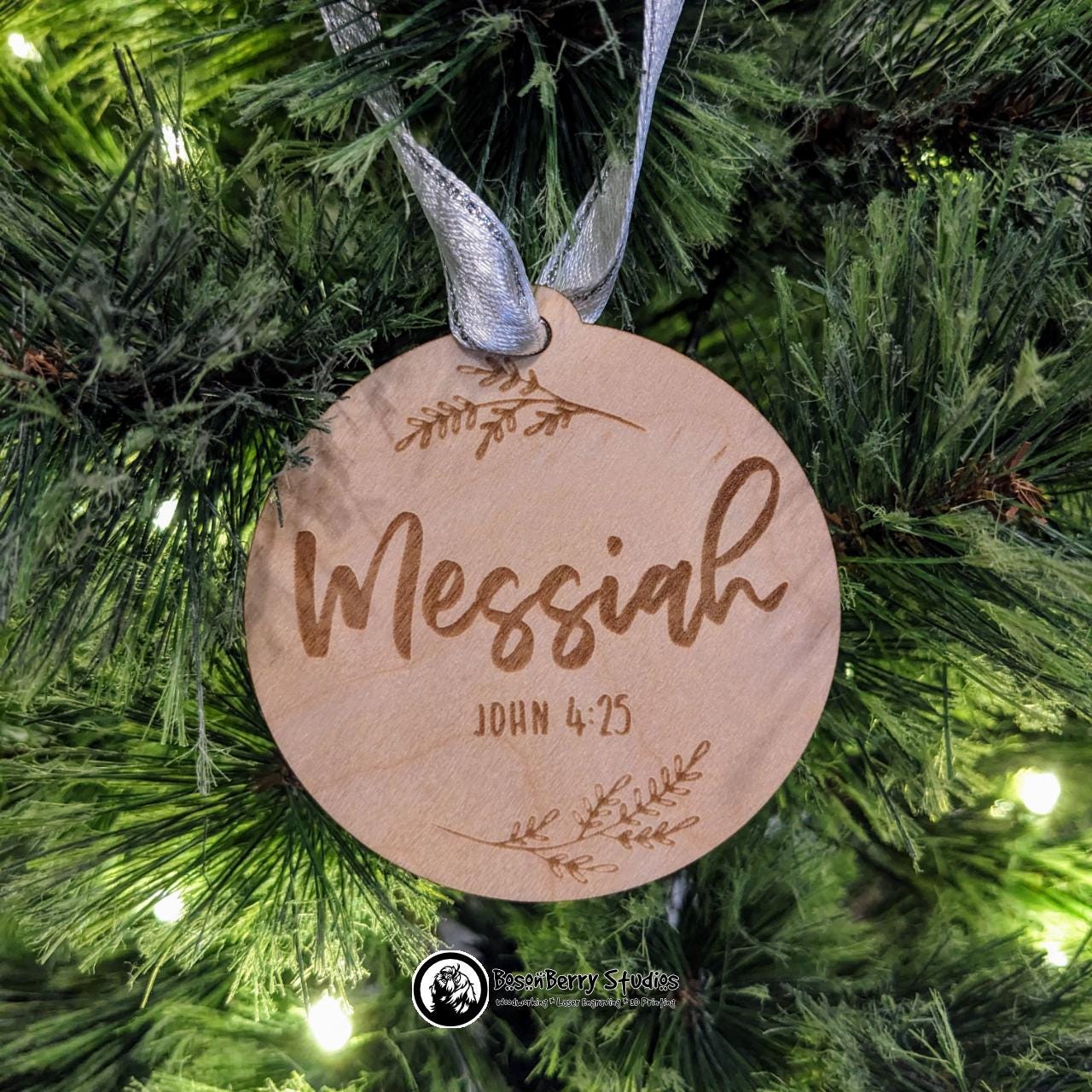 Names of Jesus Advent Christmas Ornaments (Set of 25) | Décor Holiday Gift | Christian | Religious | Seasonal Scripture Tree Decoration